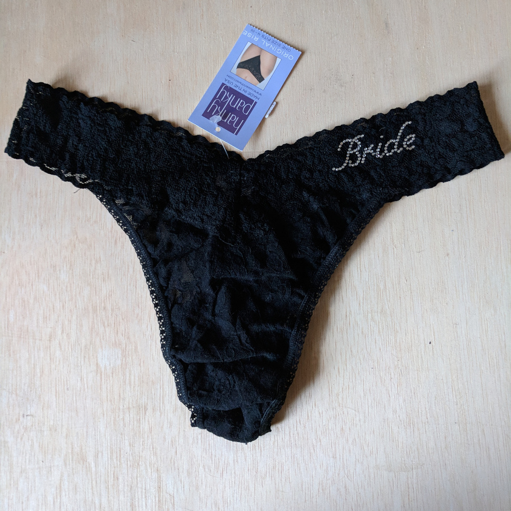 hanky panky bride lacy thong